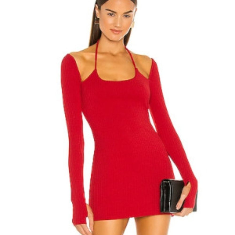 Revolve Julie Mini Dress in Red by H:ours. - Picture 1 of 4
